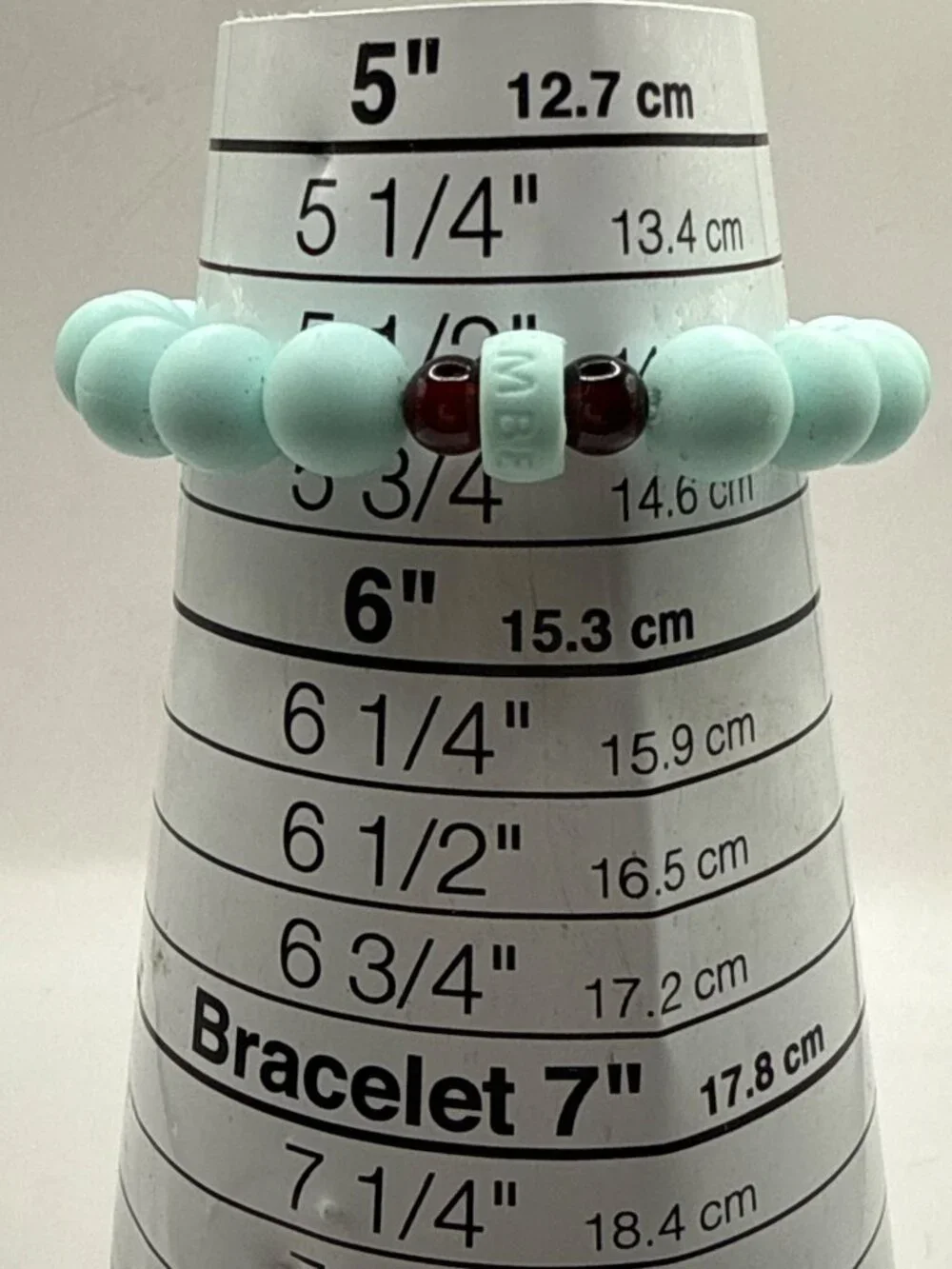 Amber Smile Baltic Amber Kids Bracelet Blue Seafoam Silicone Smile
